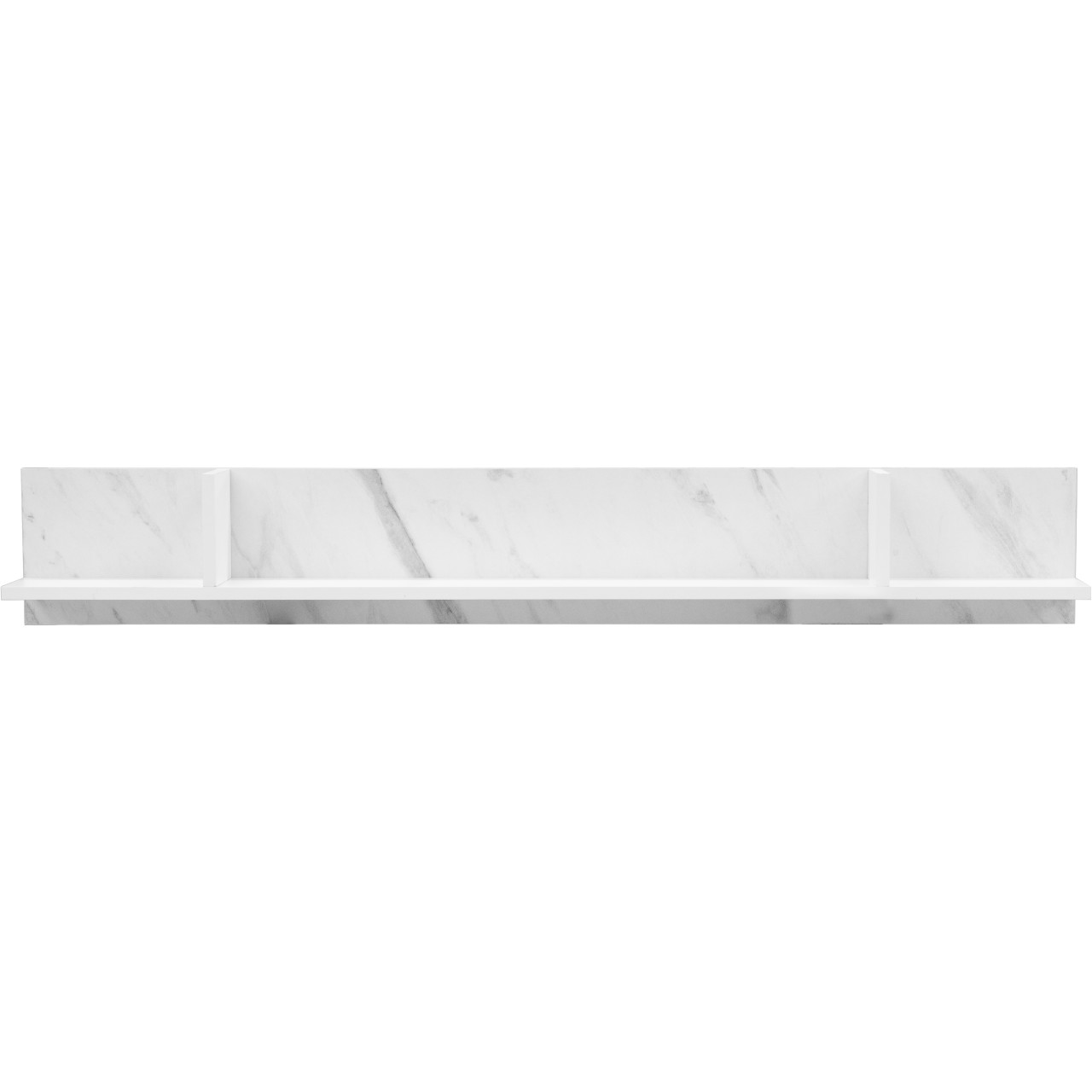 Półka VEROLI VR02 biały / biały marmur