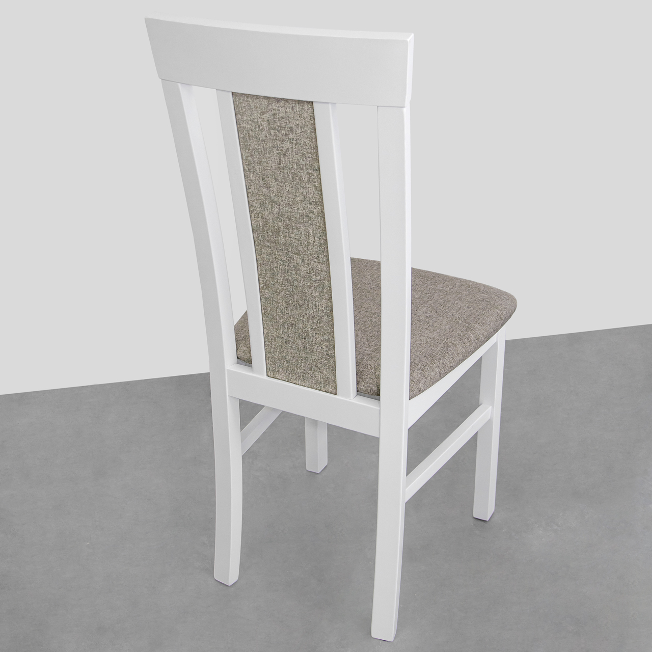 Białe tapicerowane krzesło MILANO 8 (7x) WYPRZEDAŻ
