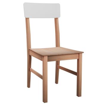 Krzesło LEO 1D buk / biały 